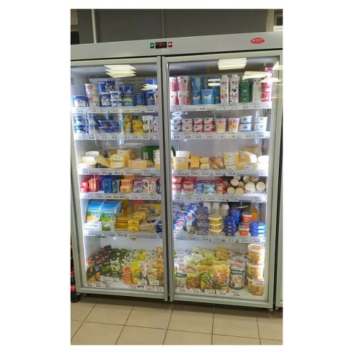 Шкаф холодильный KIFATO АРКТИКА 1400 (встроенный агрегат, стеклянные двери)