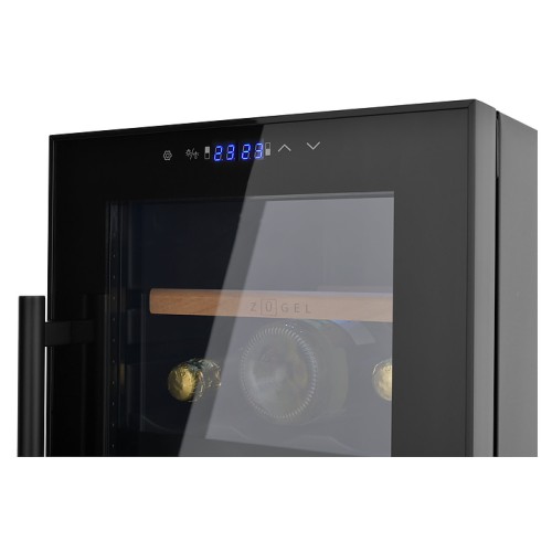 Винный шкаф Zugel ZCWF184DB черный