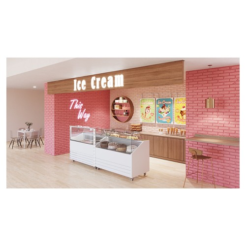 Витрина для мороженого Carboma Bliss IC72 SL 1,3-1 брендированная