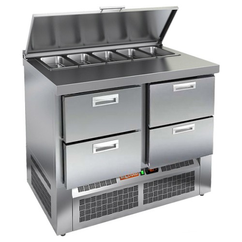 Стол для салатов HICOLD SLE1-22GN (1/3) с крышкой