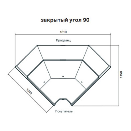 Витрина холодильная Dazzl Galaxy 080 Plug-in ЗУ 90 вентилируемая прессервы