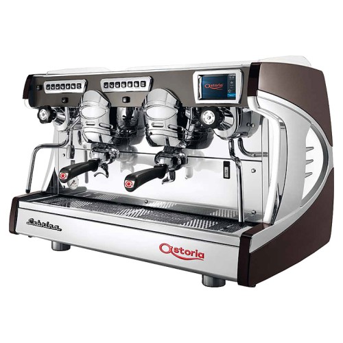 Кофемашина Astoria (C.M.A.) Sabrina SAE/2 высокие группы, дисплей, коричневая