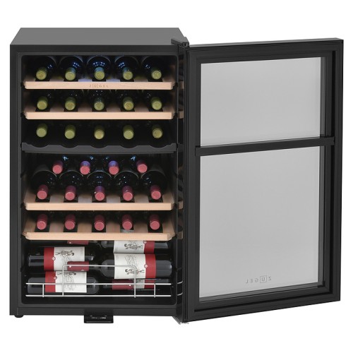 Винный шкаф Zugel ZCWF331DB черный