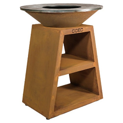 Гриль уличный COEO TRIO 82 h=100 см кортеновская сталь