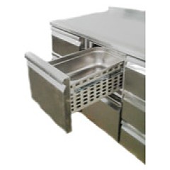 Стол холодильный POLAIR TM2GN-G с бортом