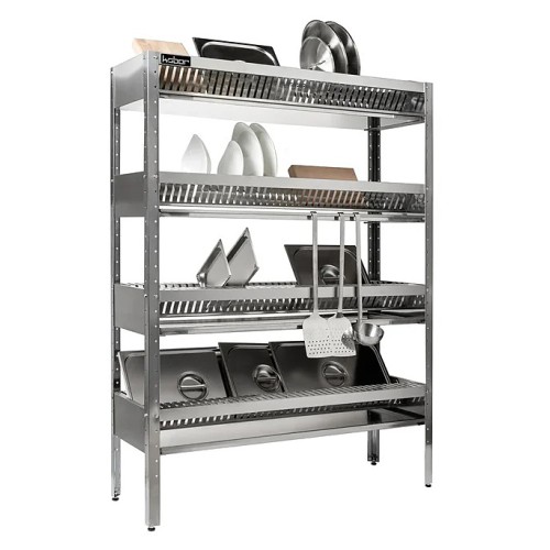 СТЕЛЛАЖ ДЛЯ СУШКИ ТАРЕЛОК КОБОР СКС-120/30/430 (ВЫСОТА 1800)