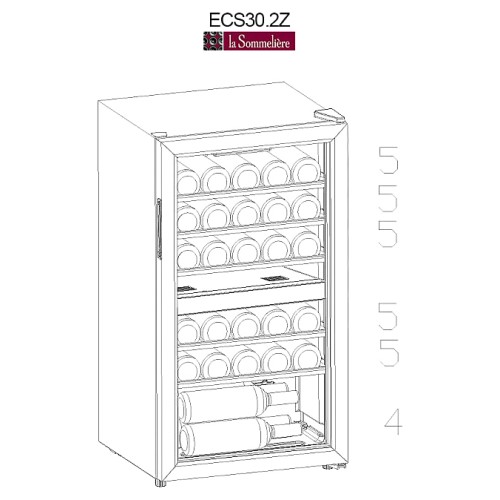 Винный шкаф La Sommeliere ECS30.2Z