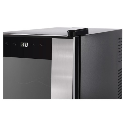 Винный шкаф TESLER WCV-080 SILVER серебристый