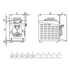 Фризер-пастеризатор для мороженого STAF59 RHT4/20 A