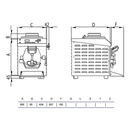 Фризер-пастеризатор для мороженого STAF59 RHT4/20 A