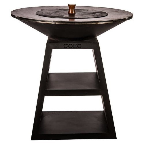 Гриль уличный COEO TRIO 82 h=100 см черная сталь