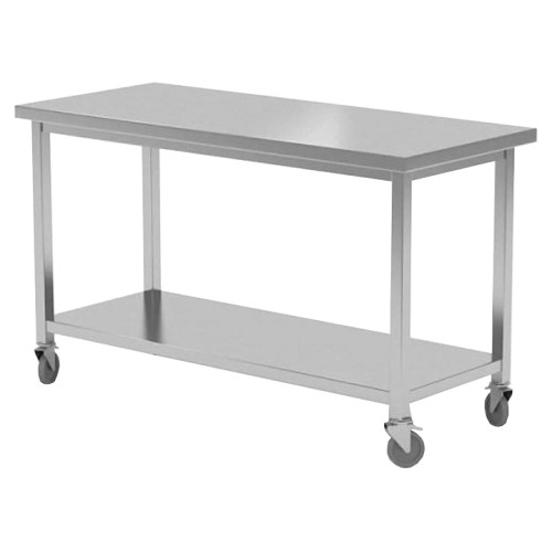 Стол-тележка для прачечной Restoinox СТПК-15/9-П на колесах