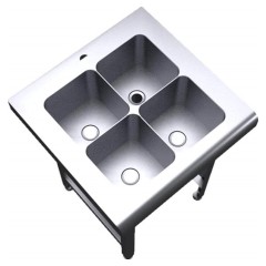 Ванна моечная Oceanus 7-005.1 600х600х800 мм (нерж. сталь)