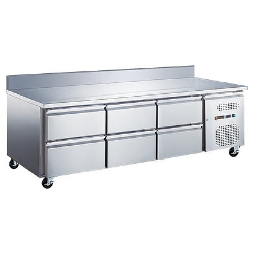 Стол холодильный Tatra TRTGND6 TN SB (боковой агрегат) с бортом