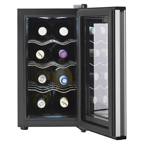 Винный шкаф TESLER WCV-080 SILVER серебристый