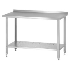 Стол производственный Mecon Norma Ral СПРн 1000х600х860 мм, перфорированная полка, с бортом