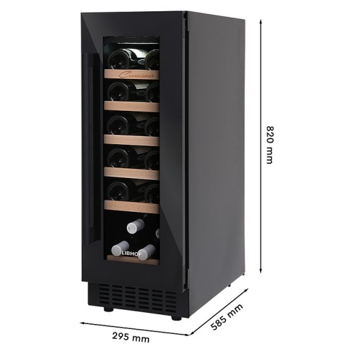 Винный шкаф Zugel ZCWF331DB черный