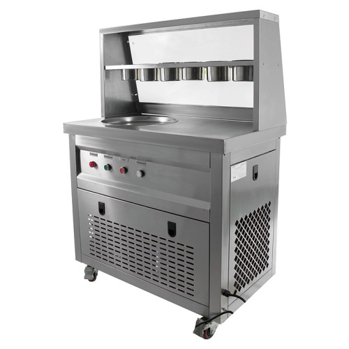 Фризер для жареного мороженого Foodatlas KCB-1Y (контейнеры, стол для топпингов)