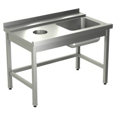 Стол для грязной посуды KAYMAN СПМ-323/1507 левый