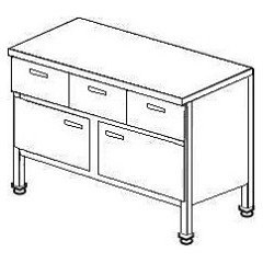 Стол производственный ТММ СГДР-1/1200/600