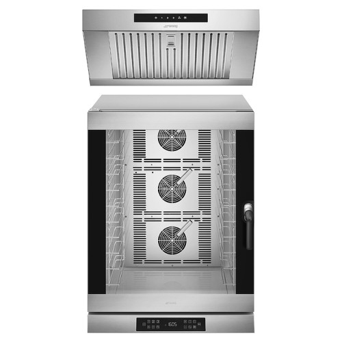 Печь конвекционная с вытяжным зонтом SMEG Professional ALFA 1035 E1HDS+ K4610X