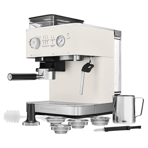 Эспрессо кофемашина полуавтоматическая KitchenAid 5KES6551EPL фарфорово-белая