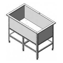 Ванна котломоечная Assum ВКС-С-1/400/900 (1000х500х850)