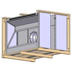 ЗОНТ ВЫТЯЖ.ОСТРОВНОЙ ЗКВОО-1020 КОРОБЧАТЫЙ