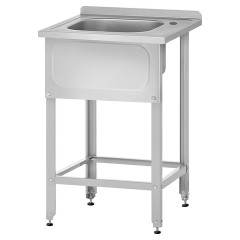 Ванна моечная Mecon Norma Inox ВМЦн 600х700х860 мм (1 м/о 400х500х250 мм) ножка угловая