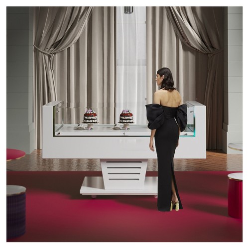 Напольная горизонтальная кондитерская витрина Finist ROYAL R-18