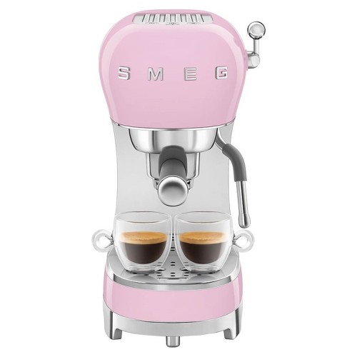 Эспрессо кофемашина SMEG ECF02PKEU пастельная розовая