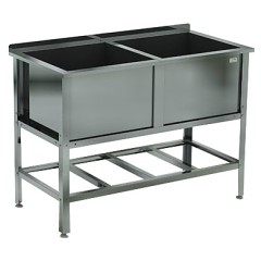 Ванна моечная КОБОР ВМСБ/2-134/70/430