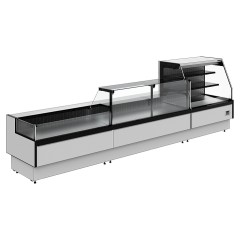 Витрина холодильная Carboma Palm 3 GC95 VM 1,5-2 версия 2.0 (9006-9005, открытая, без боковин)