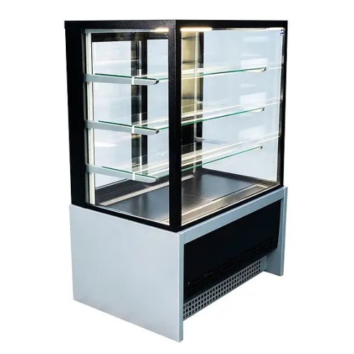 Витрина кондитерская CLSY LUXE Showcase 0,9 895х650х1300 мм техно (черно-серый)