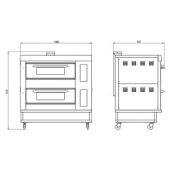 Печь хлебопекарная Grill Master ШЖГ/2