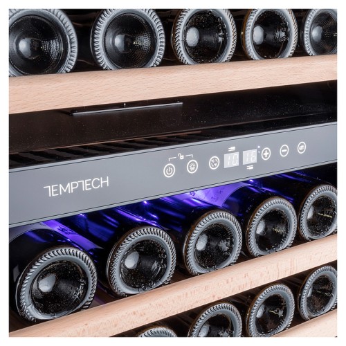 Винный шкаф Temptech Premium WP180DCS двухзонный нерж. сталь