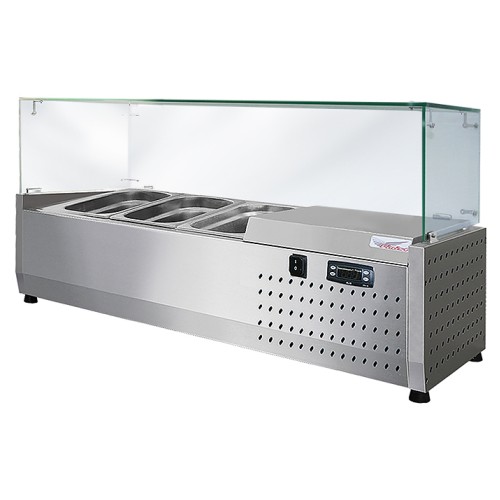 Витрина холодильная Finist ToppingBox НХВсп-3,5 с прямоугольным стеклом