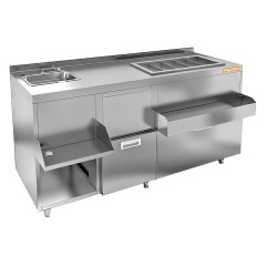 Барная станция HICOLD НБМКС-16/5БПК (с бортом, с ящиком )