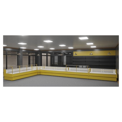 Витрина тепловая Lida K-2 Т (внешний угол, 1400х1400x1250 мм)