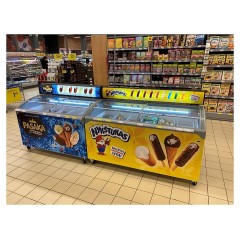 ЛАРЬ МОР.СО СТЕКЛ.КРЫШ.TEFCOLD IC500SC