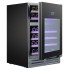 Винный шкаф Temptech Elegance EX60DRB двухзонный черный