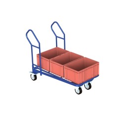 Тележка платформенная MetallCart PE8 с сетчатой платформой