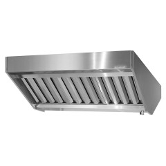 Зонт вытяжной островной Mecon Norma Inox ЗВПн 1200х1600х400 мм (полуоткрытый)