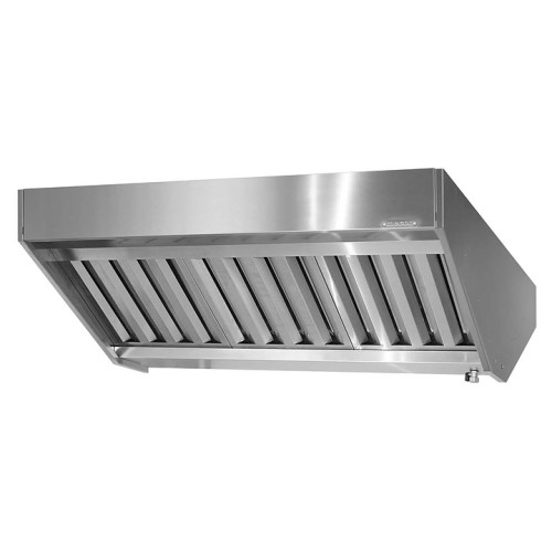 Зонт вытяжной островной Mecon Norma Inox ЗВПн 1200х1600х400 мм (полуоткрытый)