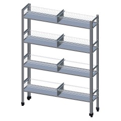 Стеллаж кухонный VIATTO ПКТ-4-Н-ЮТ