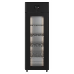 Шкаф холодильный POLAIR CS107 Cheese черный, стеклянная дверь