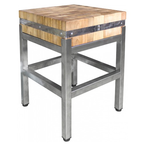 Стол-колода ПищТех 500х500х700 бук