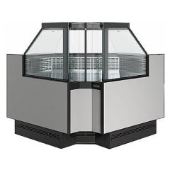 Витрина холодильная Carboma Bavaria 4 GC110 VM 6-1 версия 2.0 (внутренний угол) 9006-9005 (без боковин)
