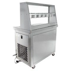 Фризер для жареного мороженого Foodatlas KCB-1F (контейнеры, стол для топпингов)
