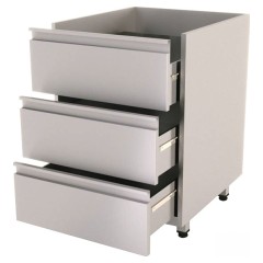 Тумба для хранения баллона с сжиженным газом КАМИК BULL БЛ-348655 610*610*890 с 3 выдвижными ящиками